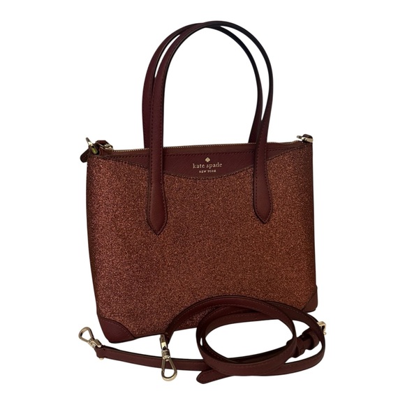 Kate Spade Handbags - Kate Spade Shimmy Glitter Satchel – Deep Nova (Style K4625) – Excellent Used Con